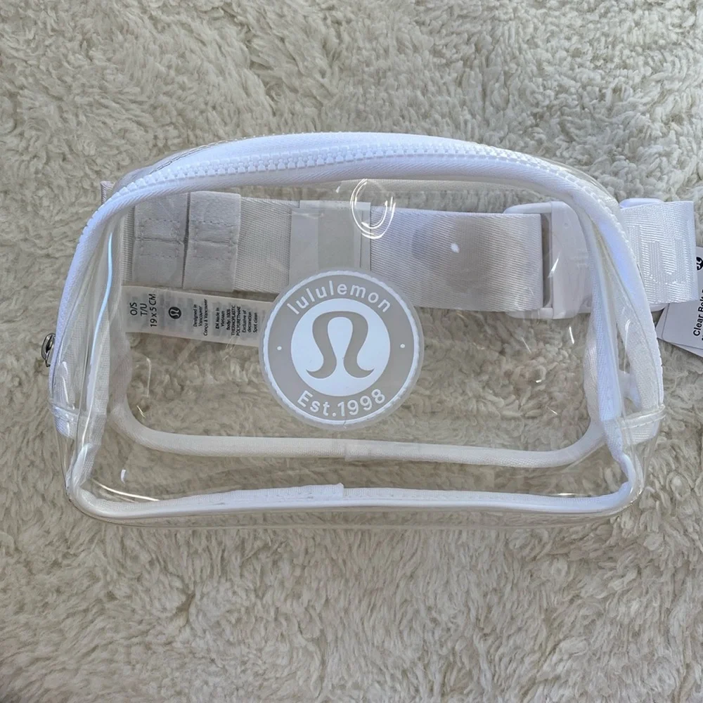 lululemon athletica | Bags | Lululemon Clear Belt Bag L Logo White Nwt | Poshmark lululemon athletica | Bags | Lululemon Clear Belt Bag L Logo White Nwt | Poshmark